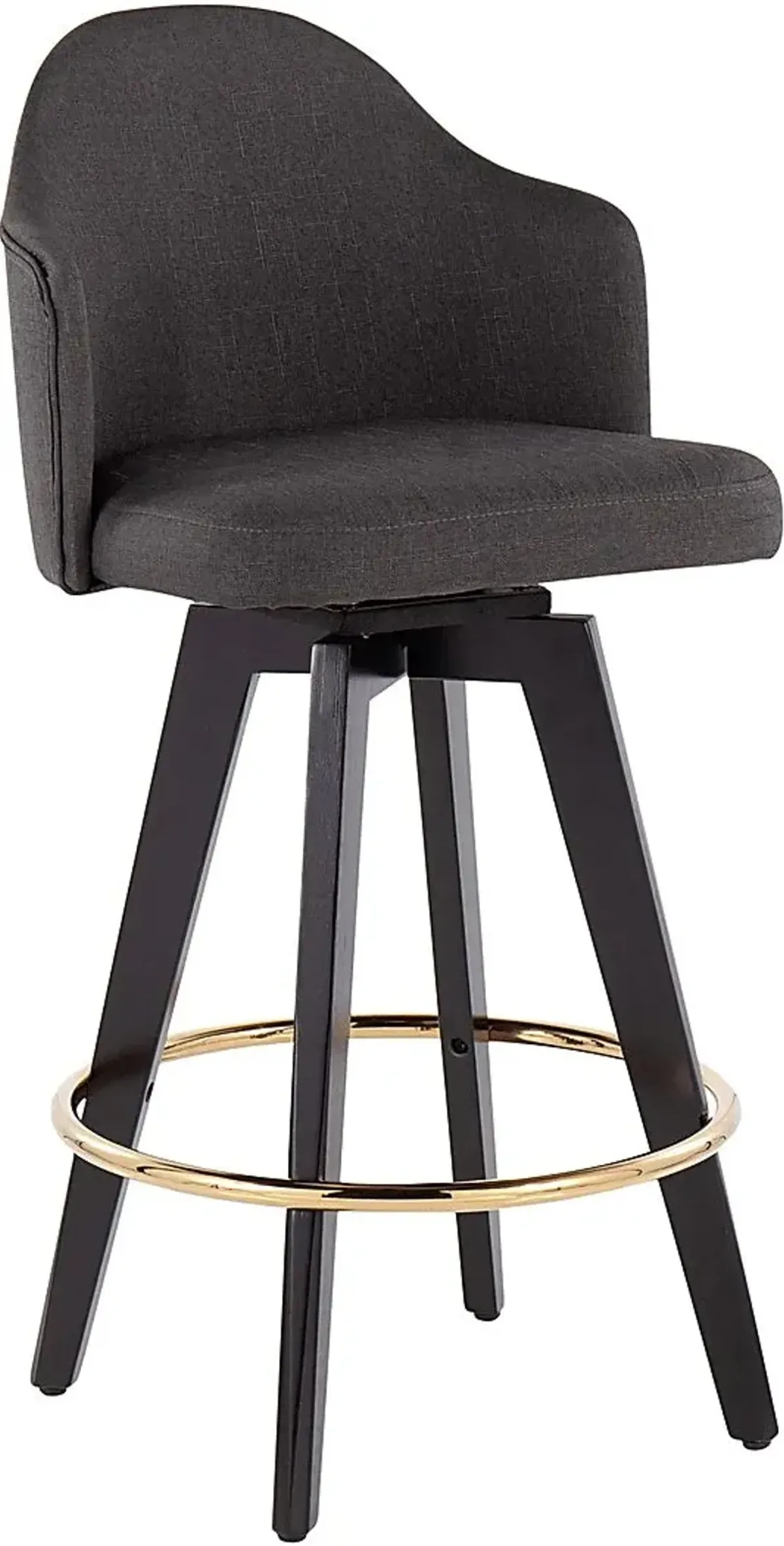 Sandron I Charcoal Counter Height Stool, Set of 2