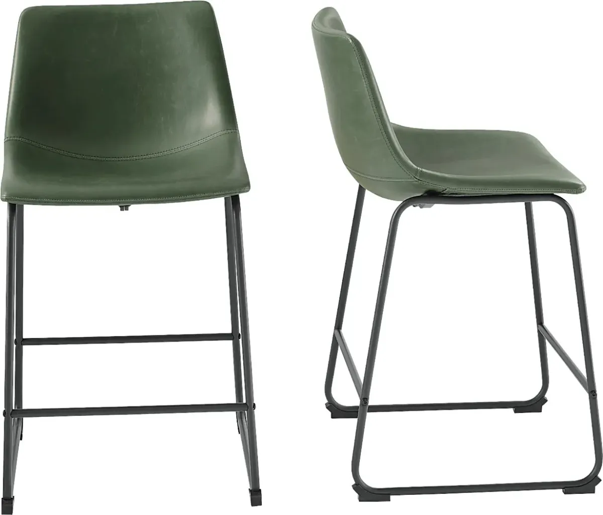 Tipperlinn Green Counter Height Stool, Set of 2