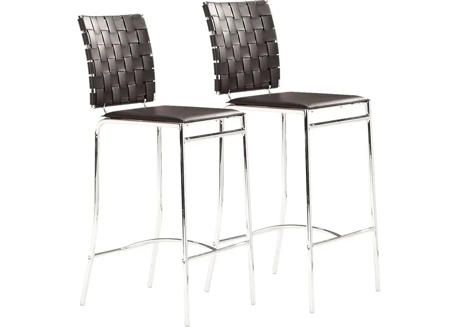 Keiko Black Counter Height Stool, Set of 2