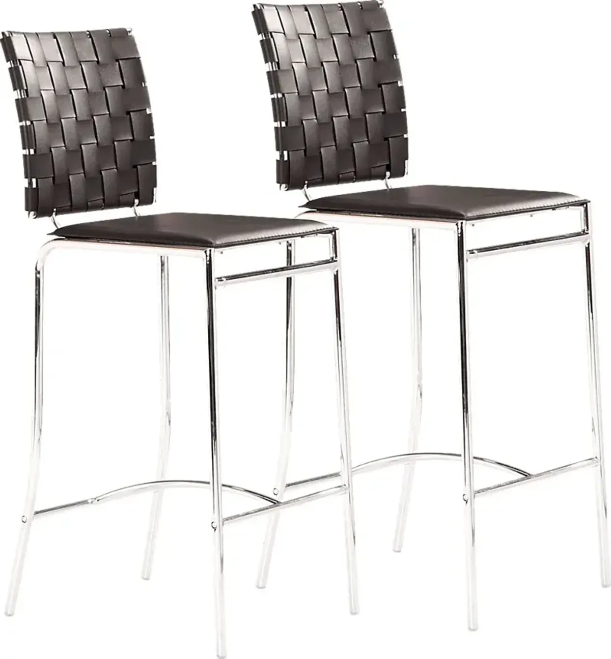 Keiko Black Counter Height Stool, Set of 2