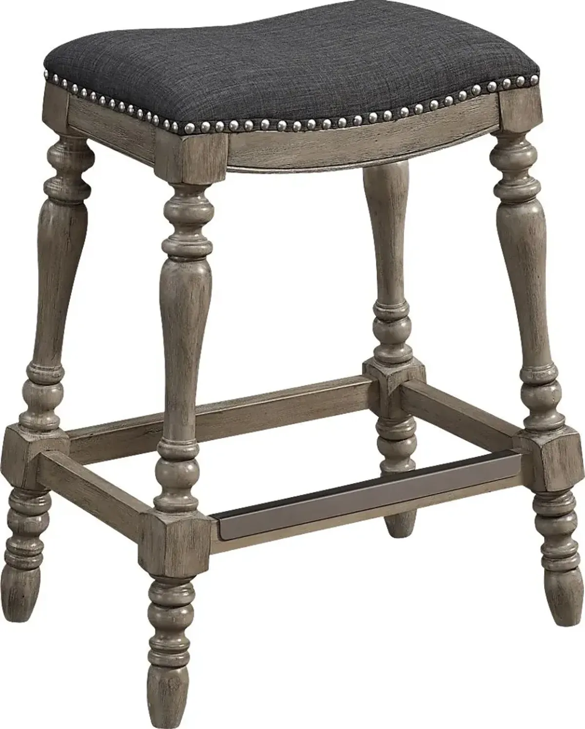 Deno Charcoal Counter Stool