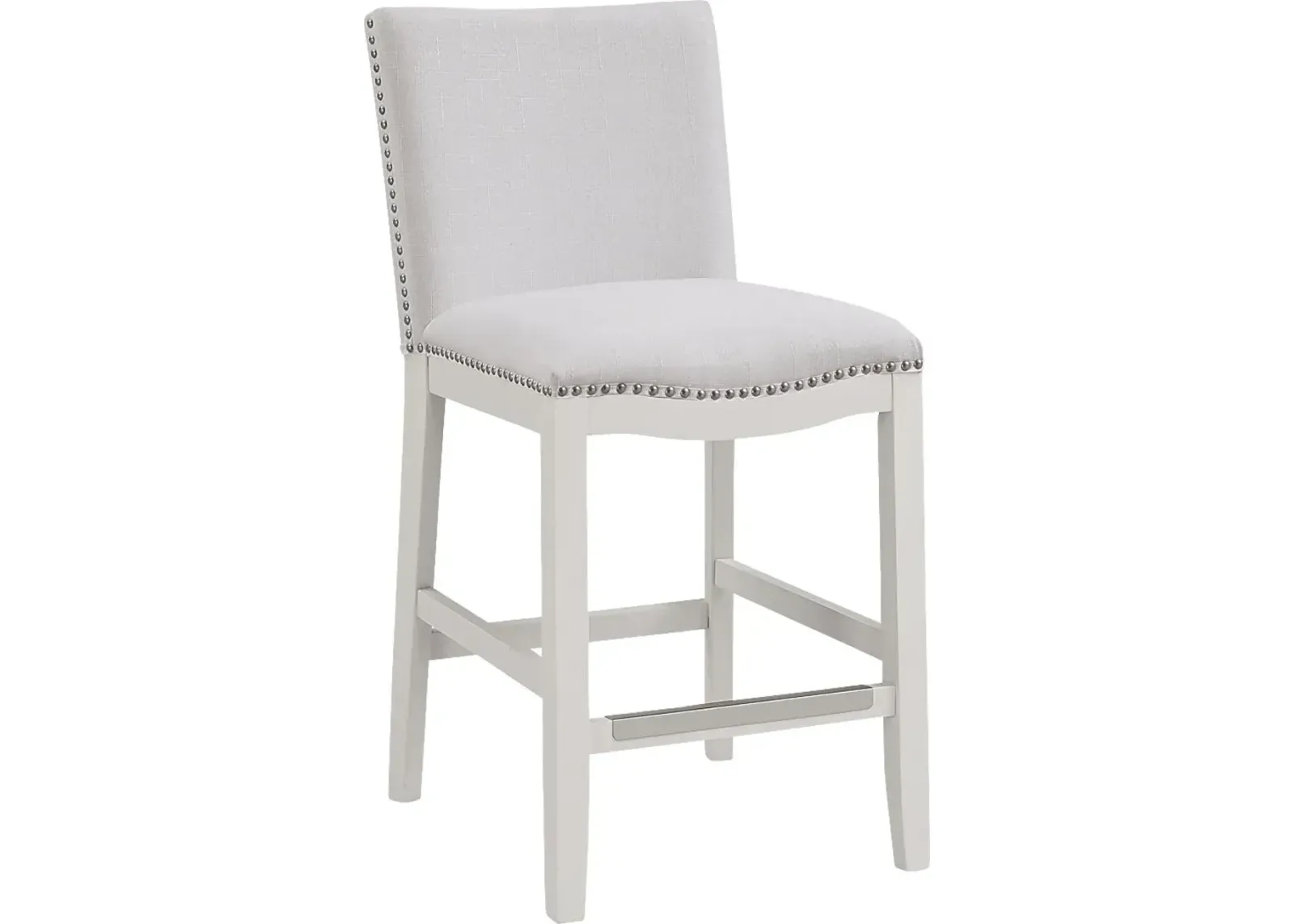 Kyna White Counter Stool