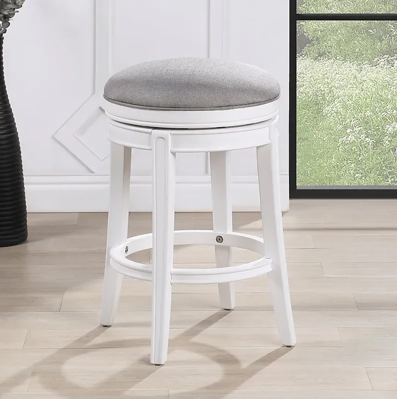 Beelermont Gray Swivel Counter Stool