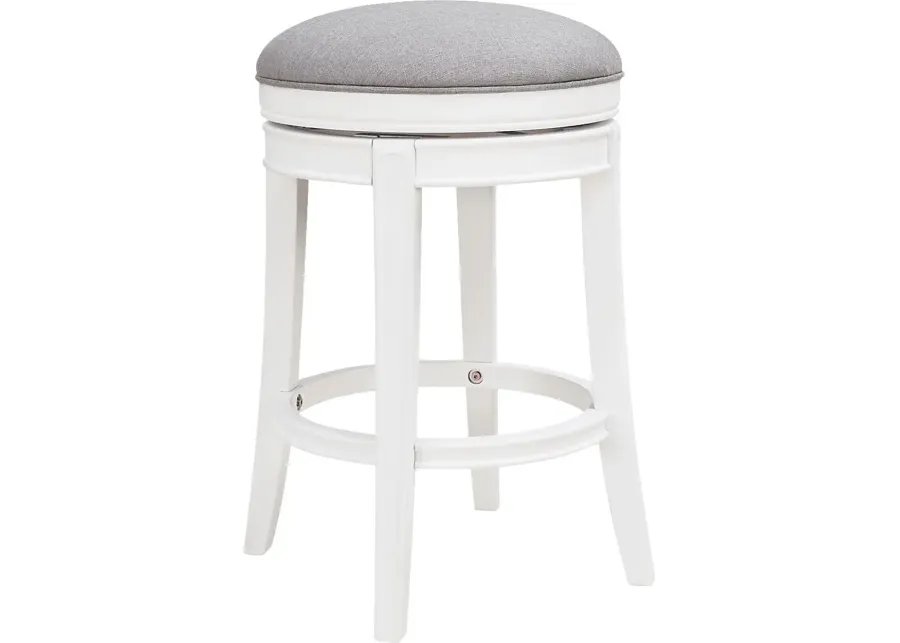 Beelermont Gray Swivel Counter Stool