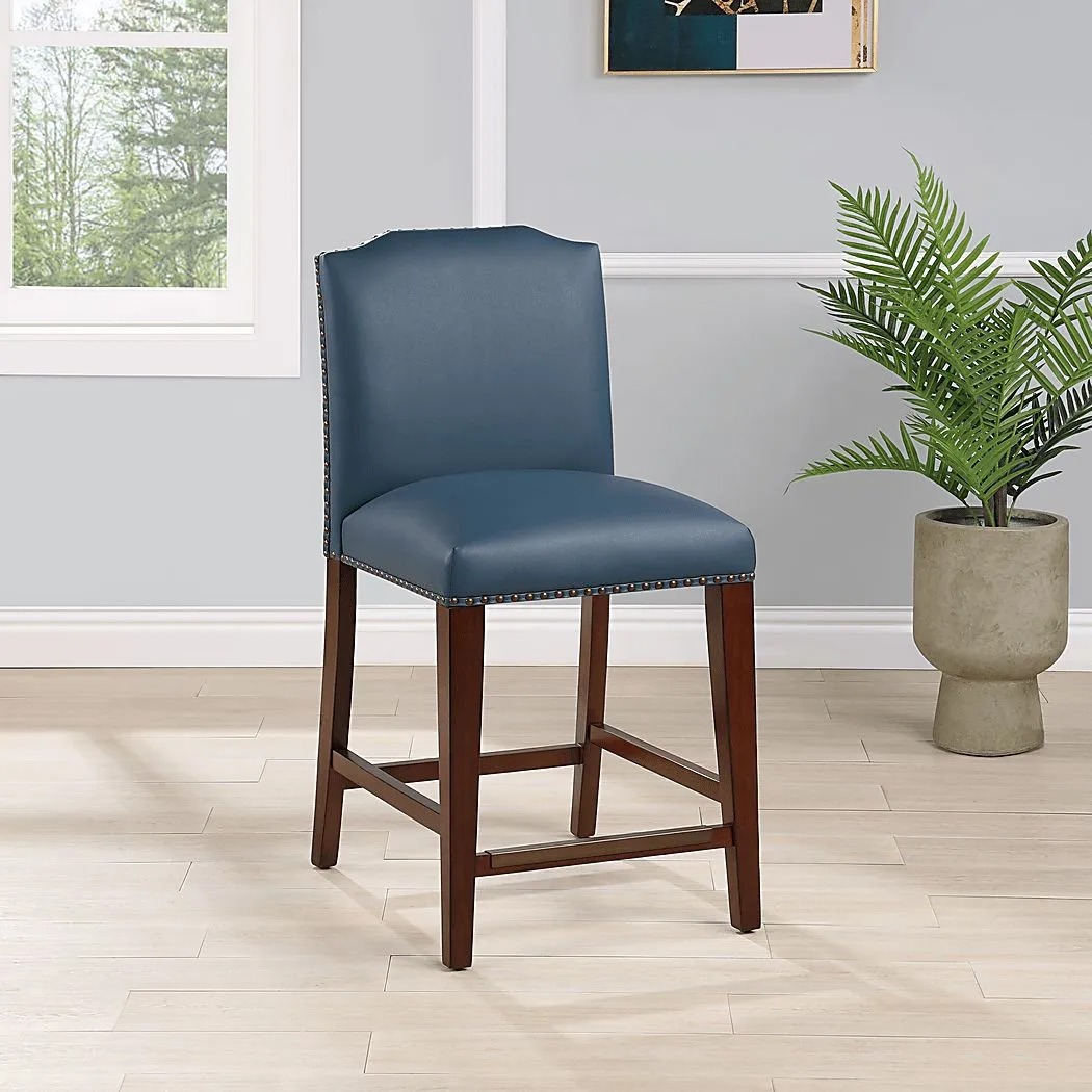 Bendview Blue Counter Stool