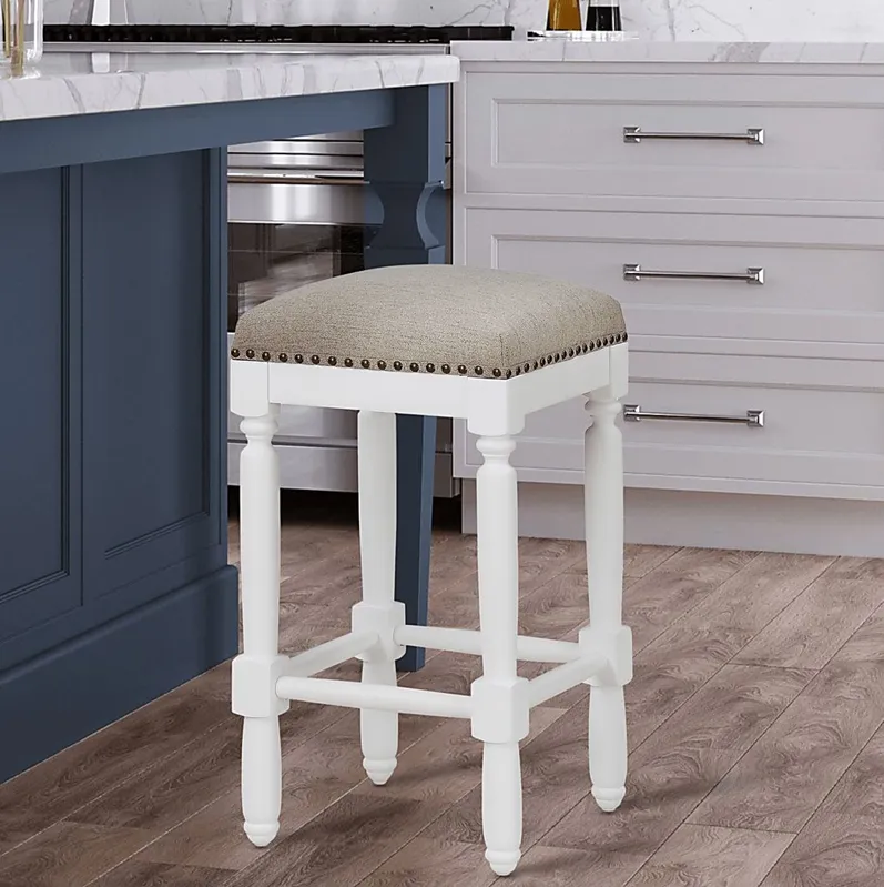 Betram Beige Counter Stool