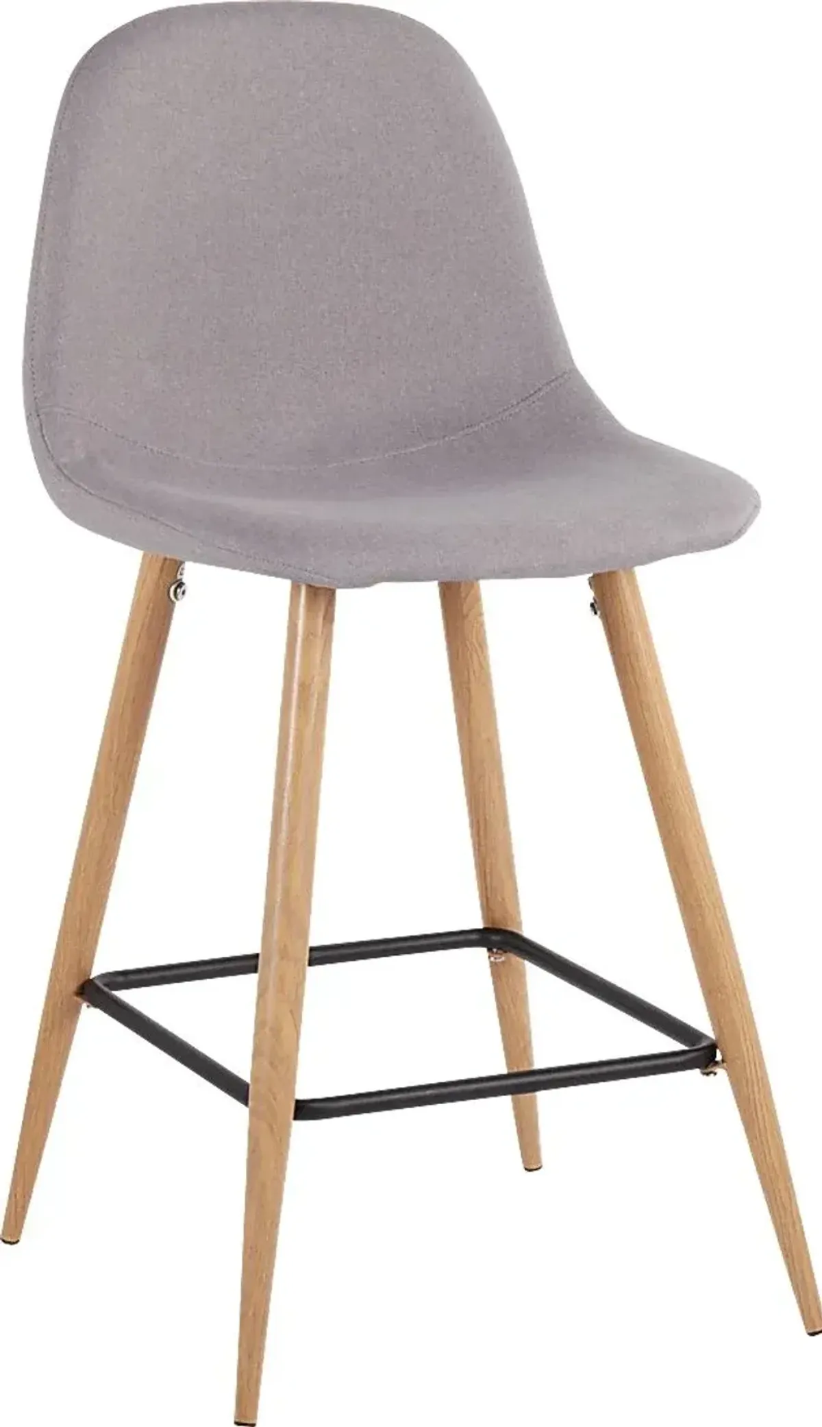 Faye Lane II Light Gray Counter Height Stool, Set of 2