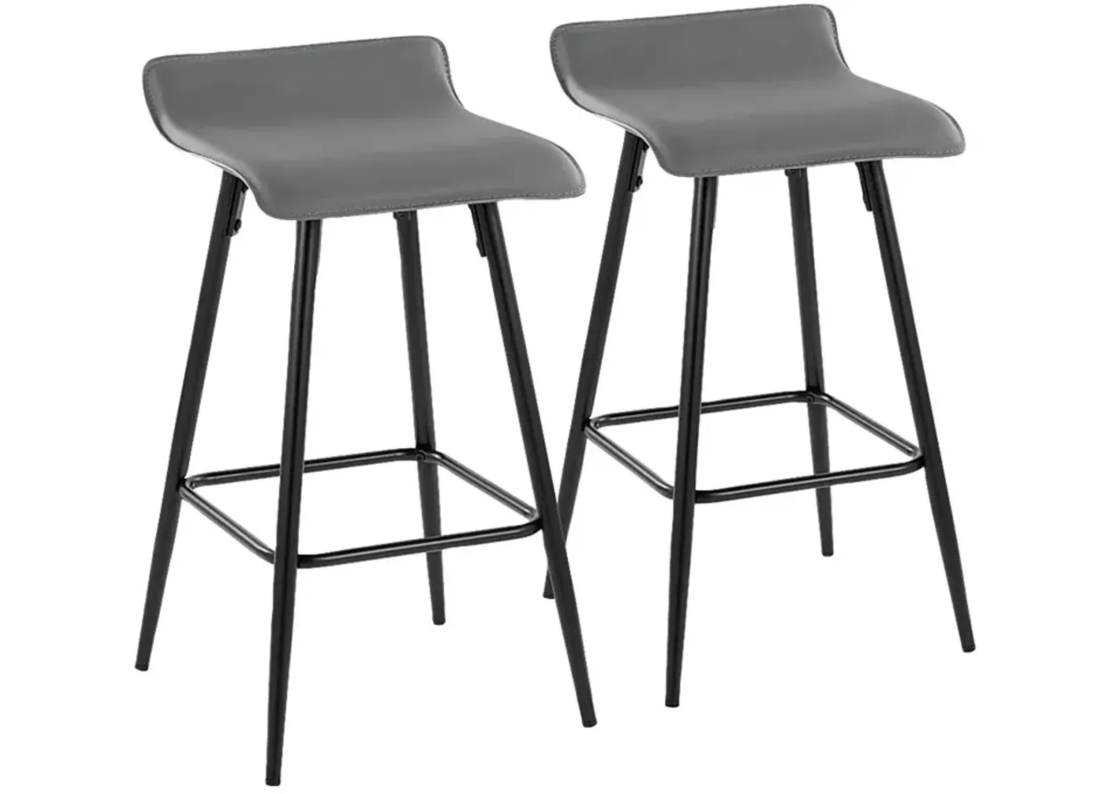 Aliceanna Gray Counter Height Stool, Set of 2