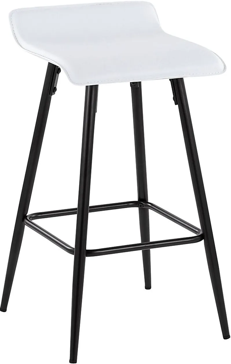 Aliceanna White Counter Height Stool, Set of 2