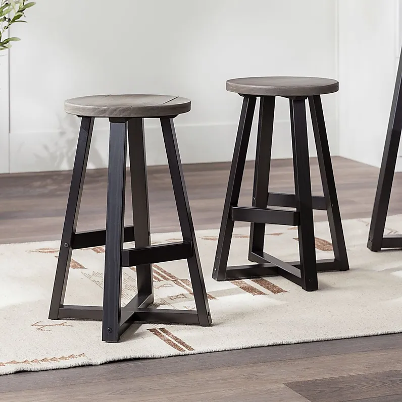 Verdenbruk Gray Counter Height Stool, set of 2