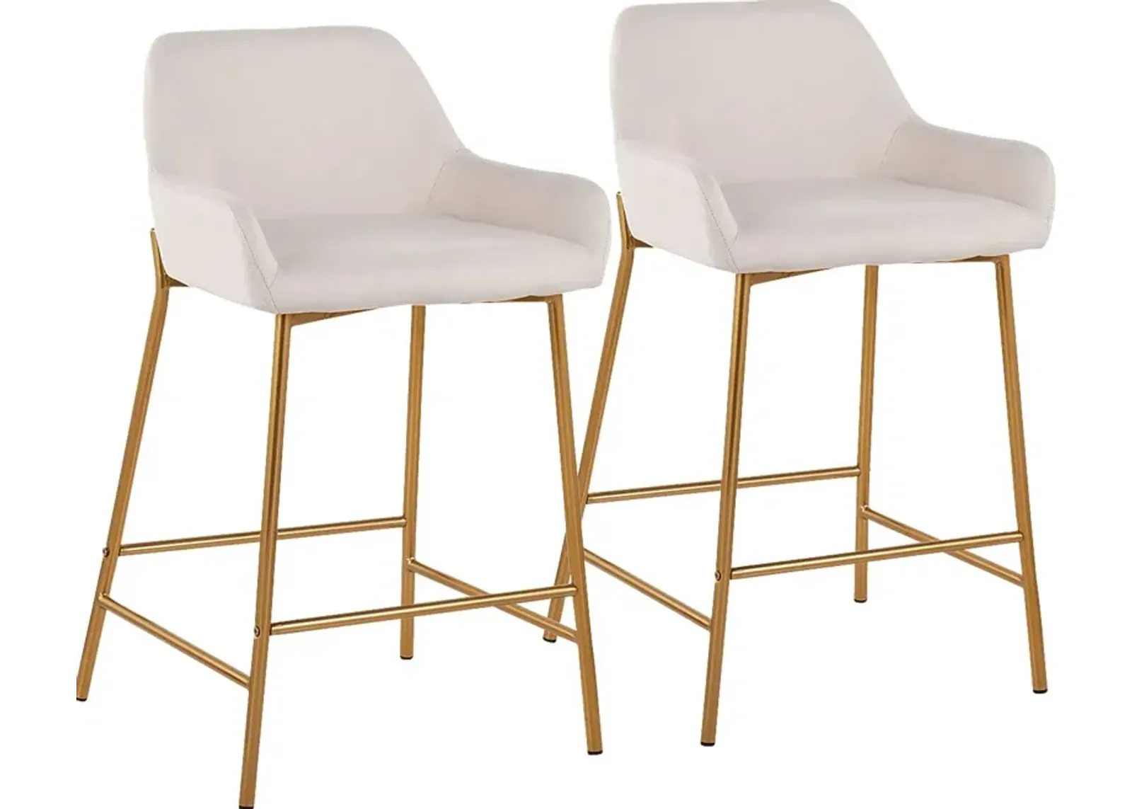 Rimcrest I Cream Counter Height Stool Set of 2