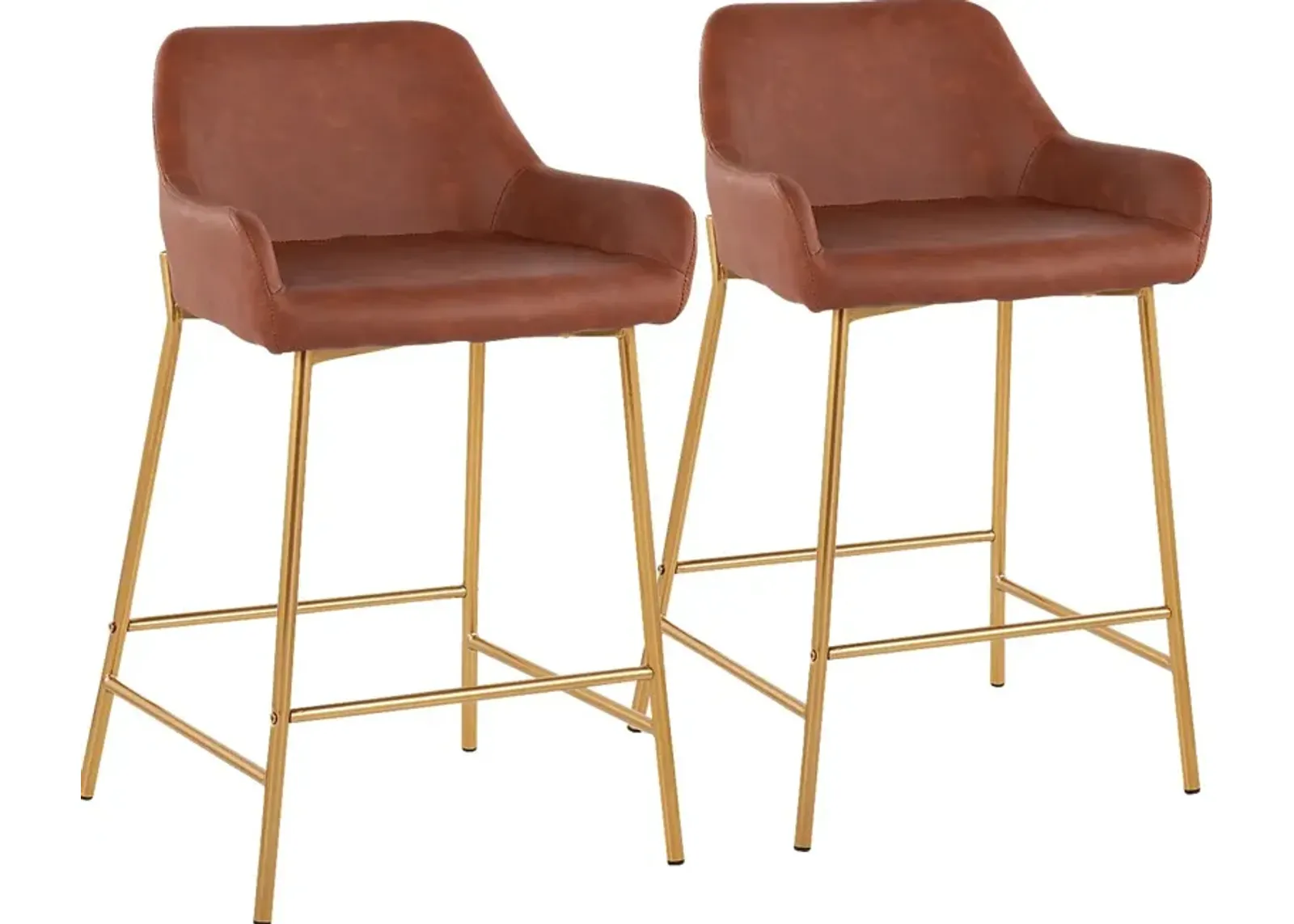 Rimcrest I Camel Counter Height Stool Set of 2