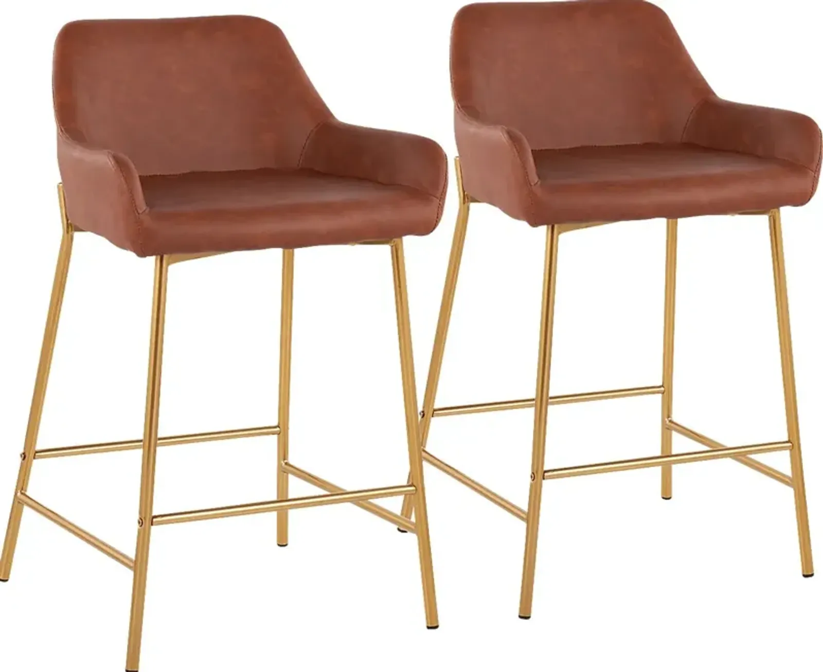 Rimcrest I Camel Counter Height Stool Set of 2