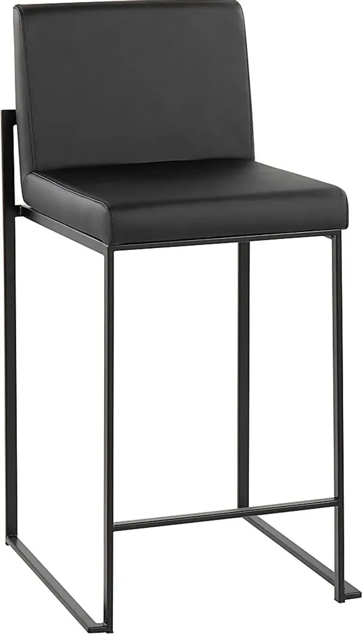 Leserna II Black Counter Height Stool, Set of 2