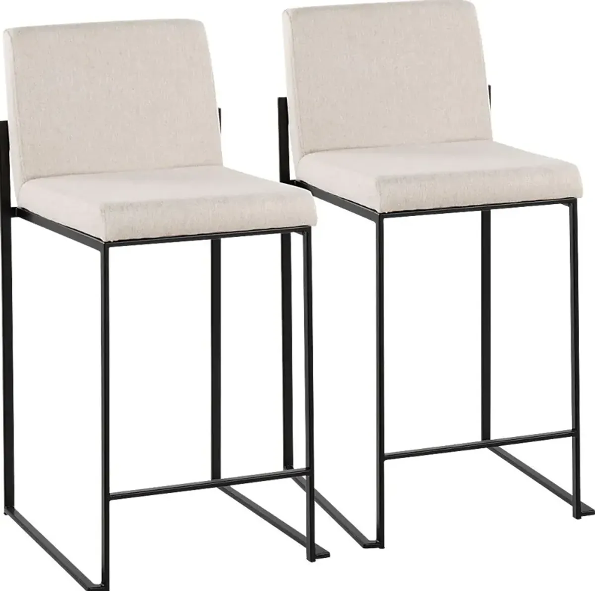 Leserna III Beige Counter Height Stool, Set of 2