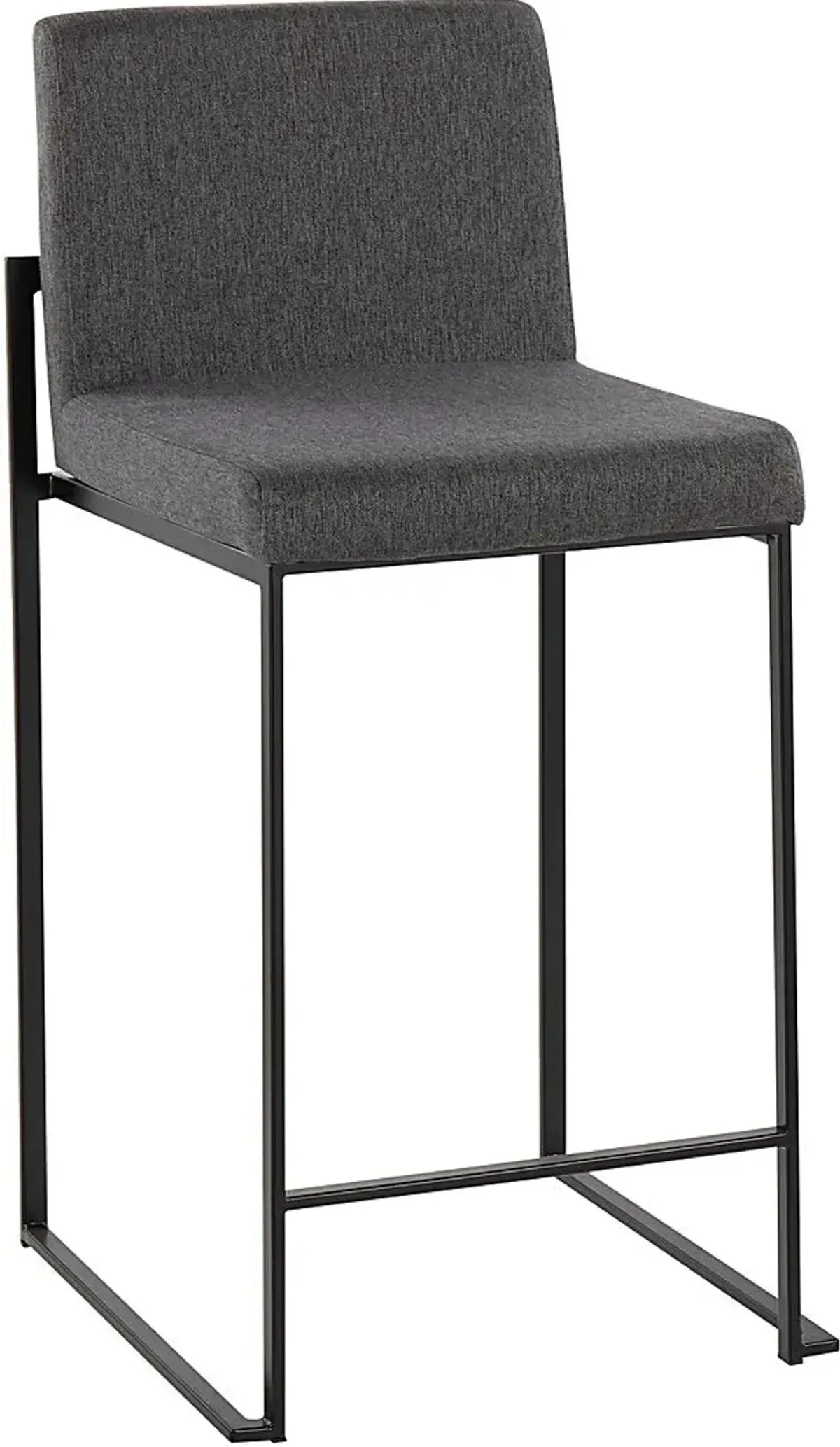 Leserna III Charcoal Counter Height Stool, Set of 2