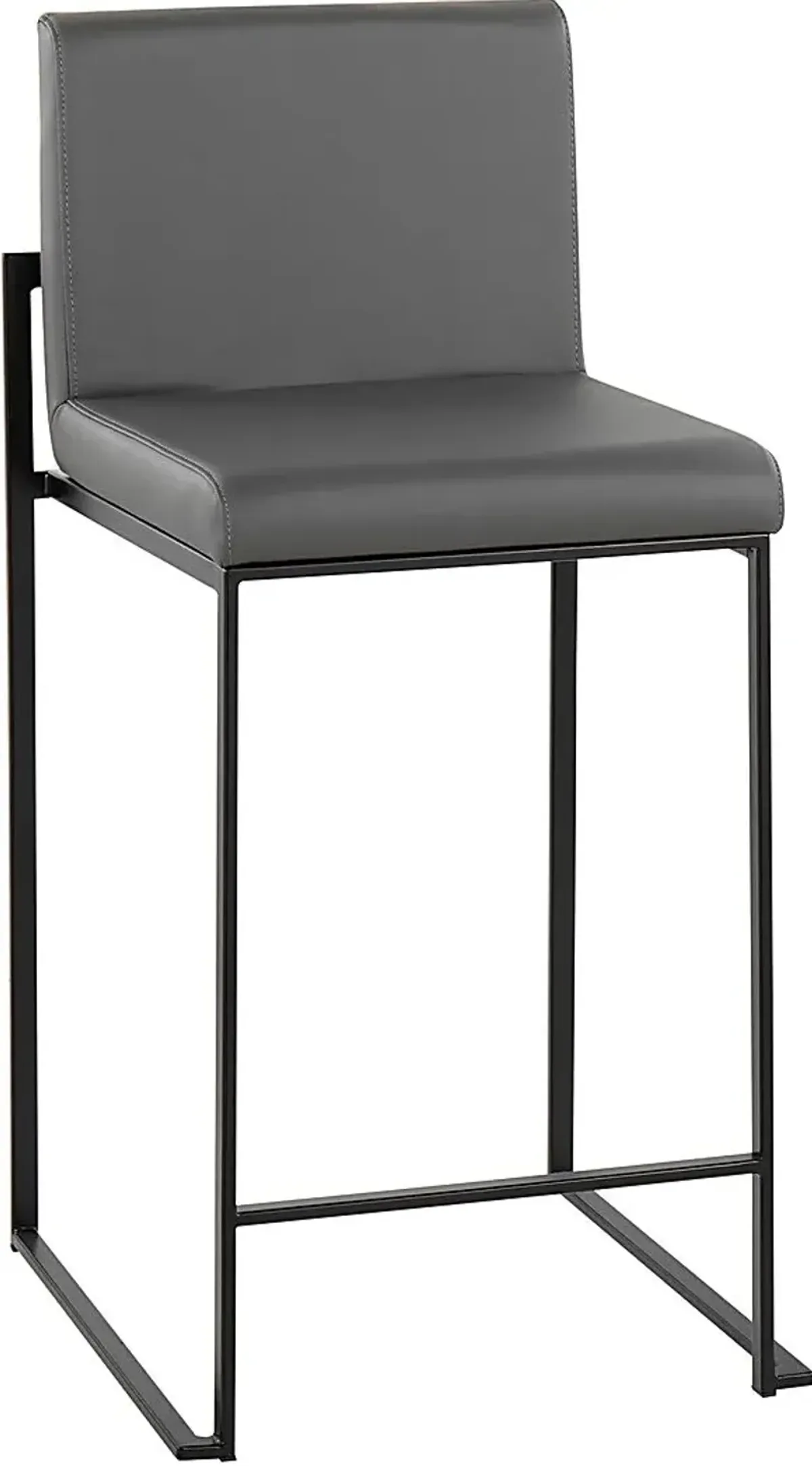 Leserna II Gray Counter Height Stool, Set of 2