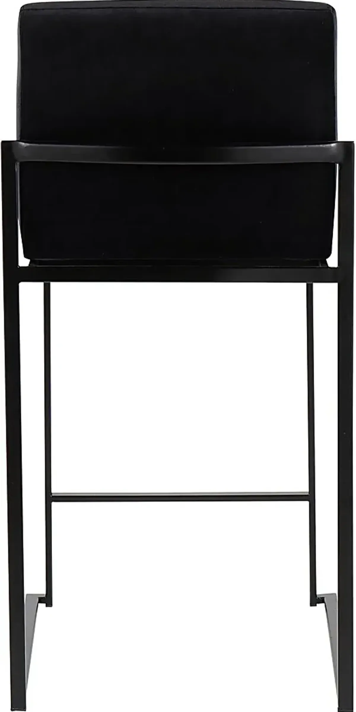 Leserna IV Black Counter Height Stool, Set of 2