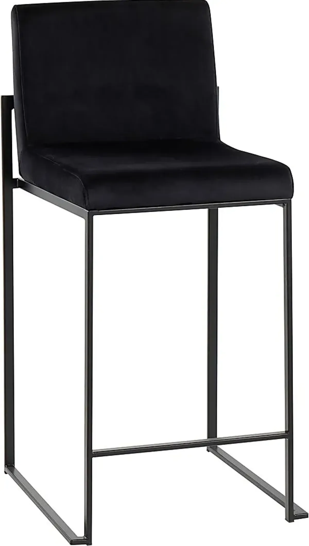 Leserna IV Black Counter Height Stool, Set of 2