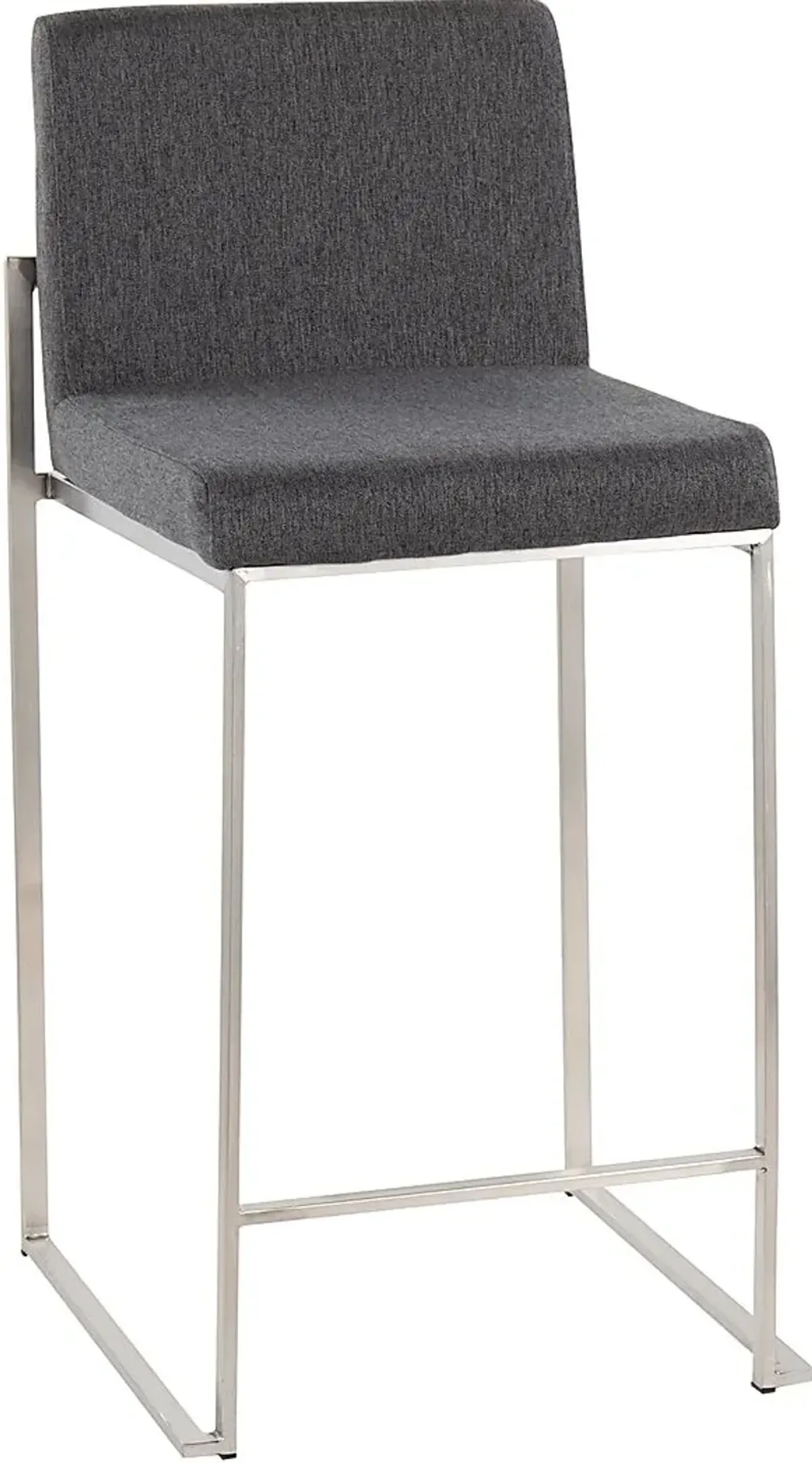 Leserna V Charcoal Counter Height Stool, Set of 2