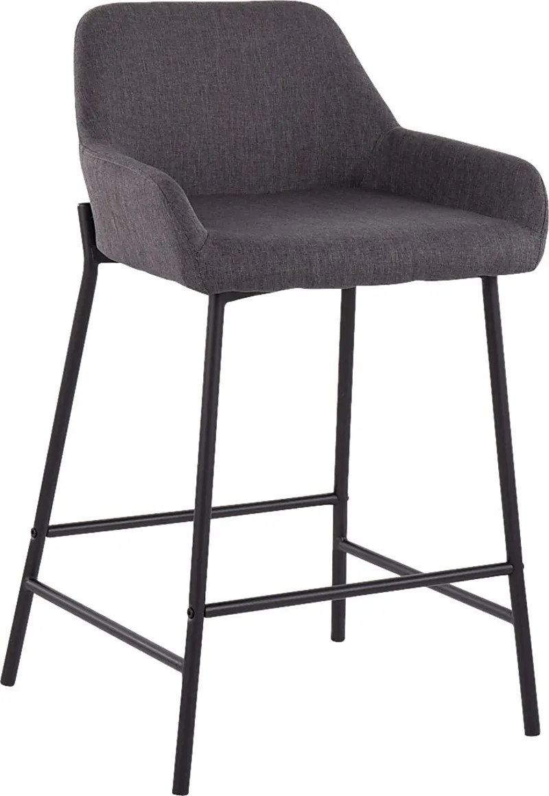 Rimcrest II Charcoal Counter Height Stool Set of 2