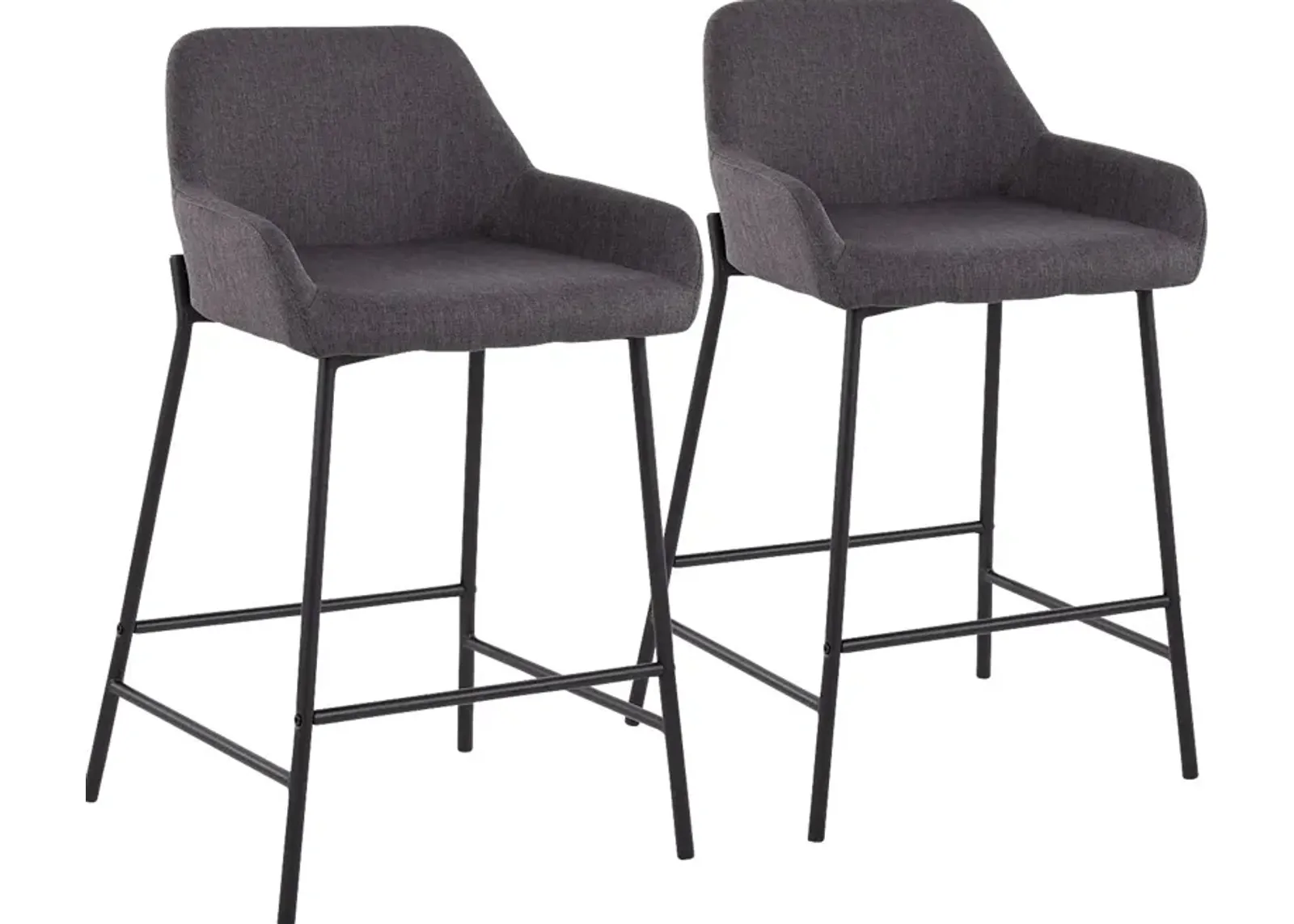 Rimcrest II Charcoal Counter Height Stool Set of 2