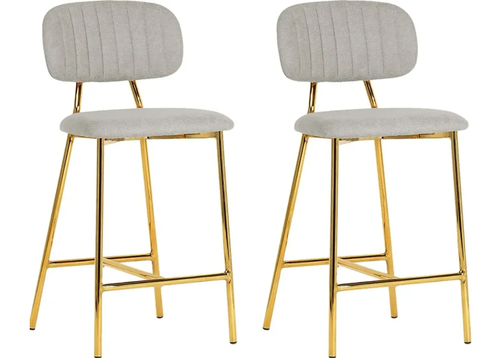 Ana Lee Gray Counter Stool, Set of 2