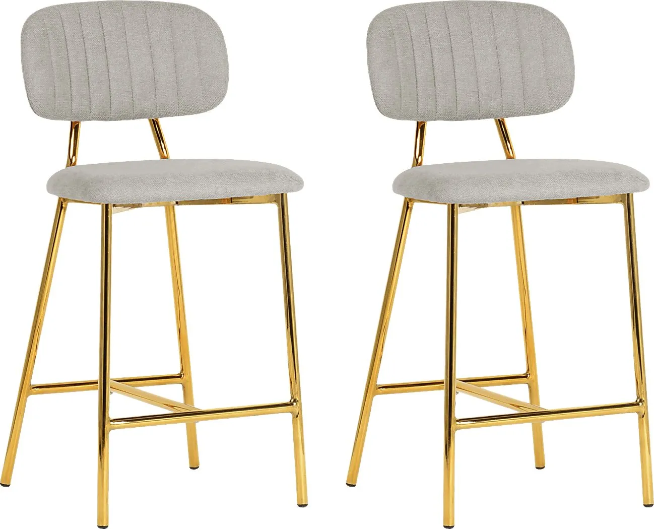 Ana Lee Gray Counter Stool, Set of 2