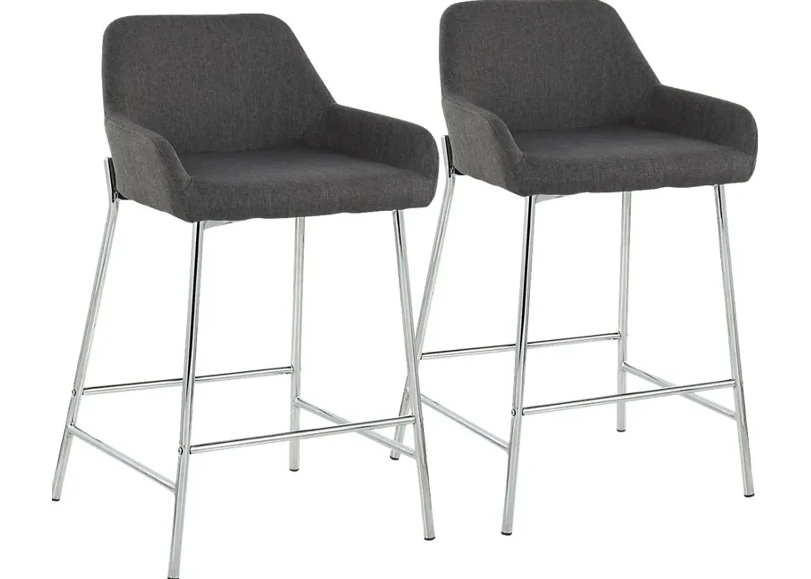 Rimcrest III Charcoal Counter Height Stool Set of 2