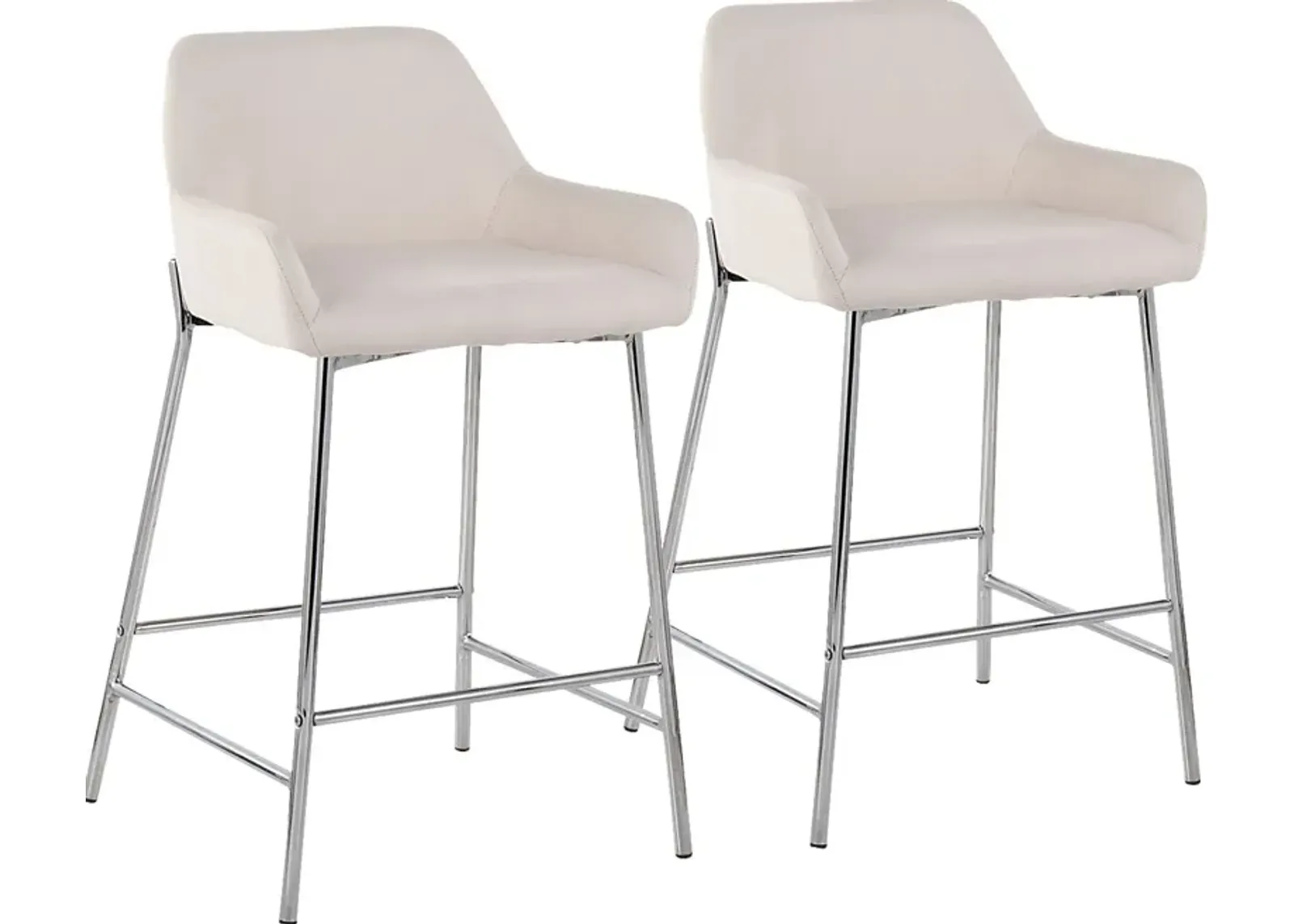 Rimcrest III Cream Counter Height Stool Set of 2