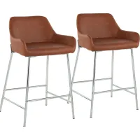 Rimcrest III Camel Counter Height Stool Set of 2