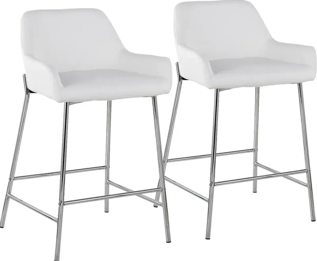 Rimcrest III White Counter Height Stool Set of 2