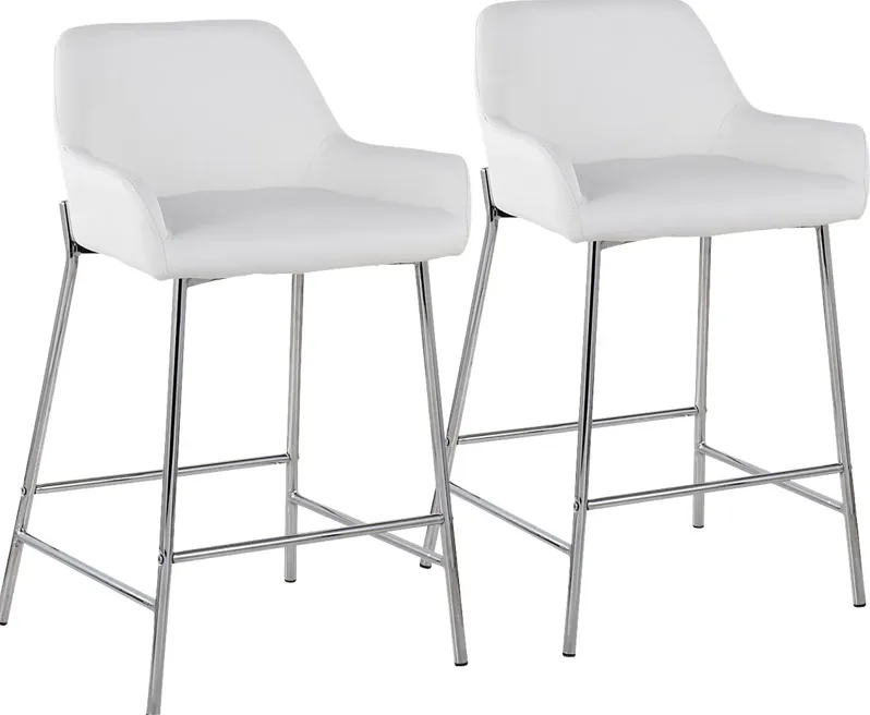 Rimcrest III White Counter Height Stool Set of 2