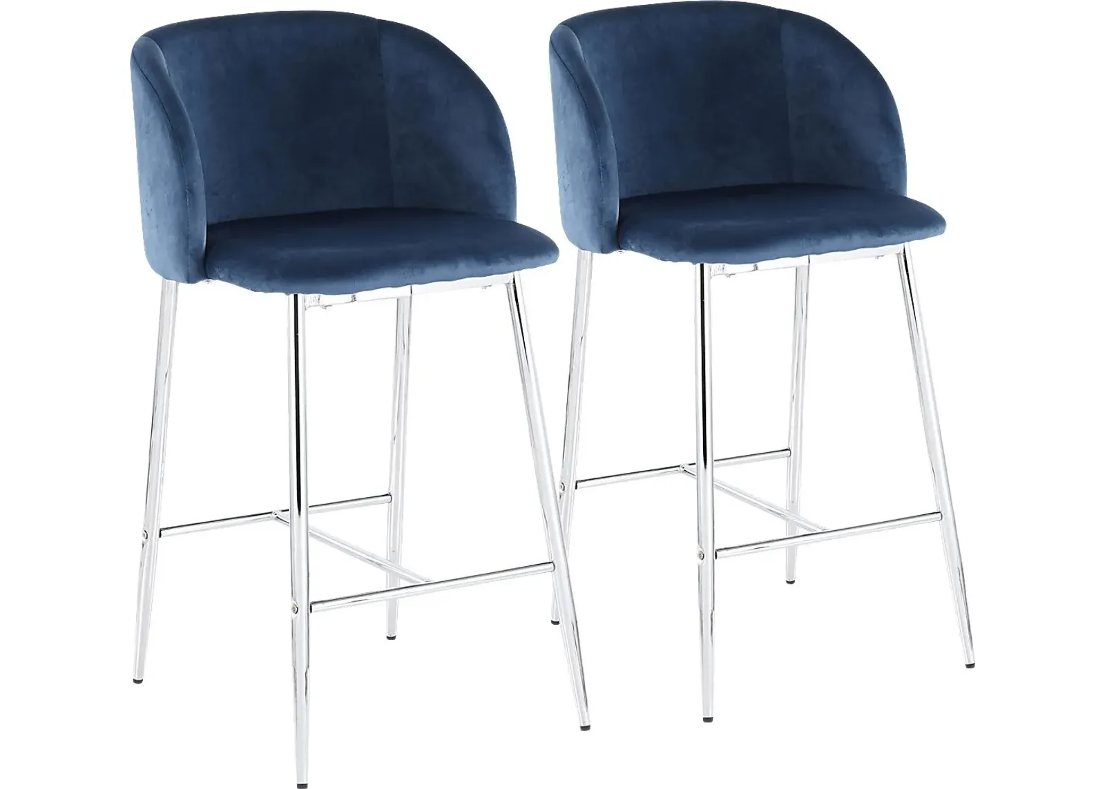 Fulham II Blue Counter Height Stool, Set of 2