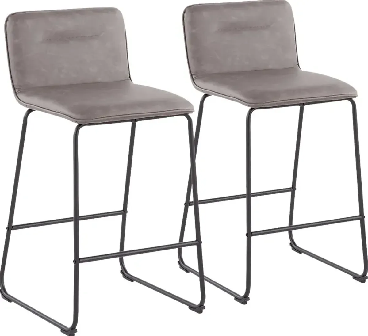 Bishopwood II Gray Counter Height Stool, Set of 2