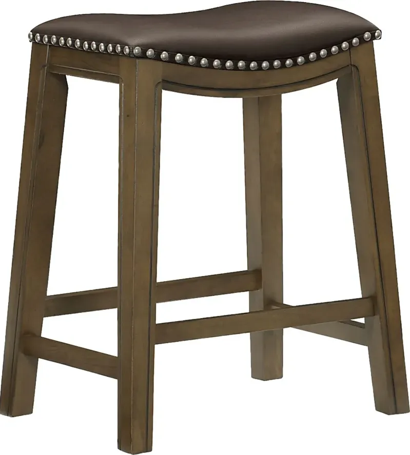 Etton Brown Counter Height Stool