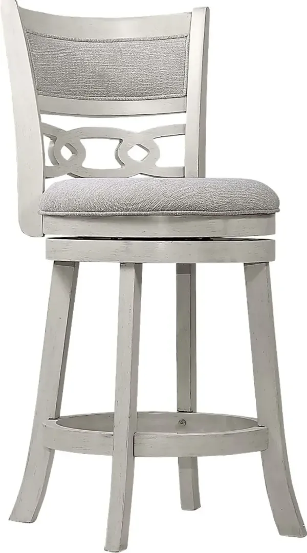 Hasfield White Counter Stool, Set of 2