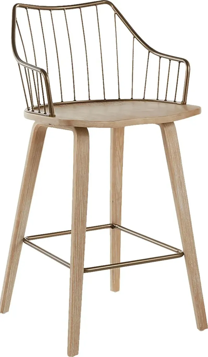 Tollefs White Counter Height Stool