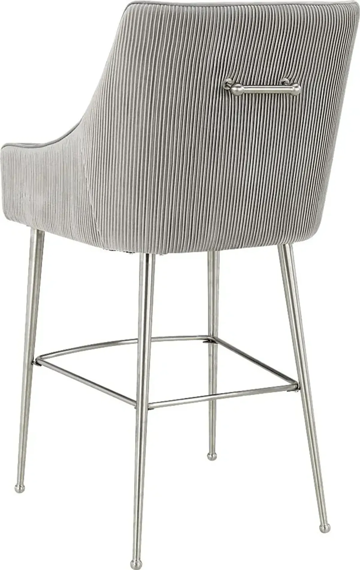 Beaulane II Light Gray Counter Height Stool