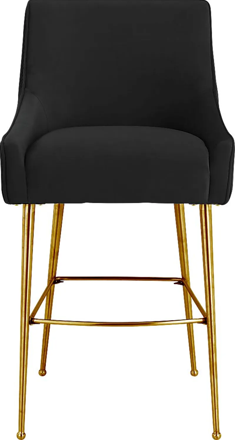 Beaulane I Black Counter Height Stool