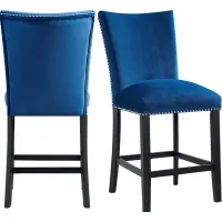 Kimlie Blue Counter Height Chair Set