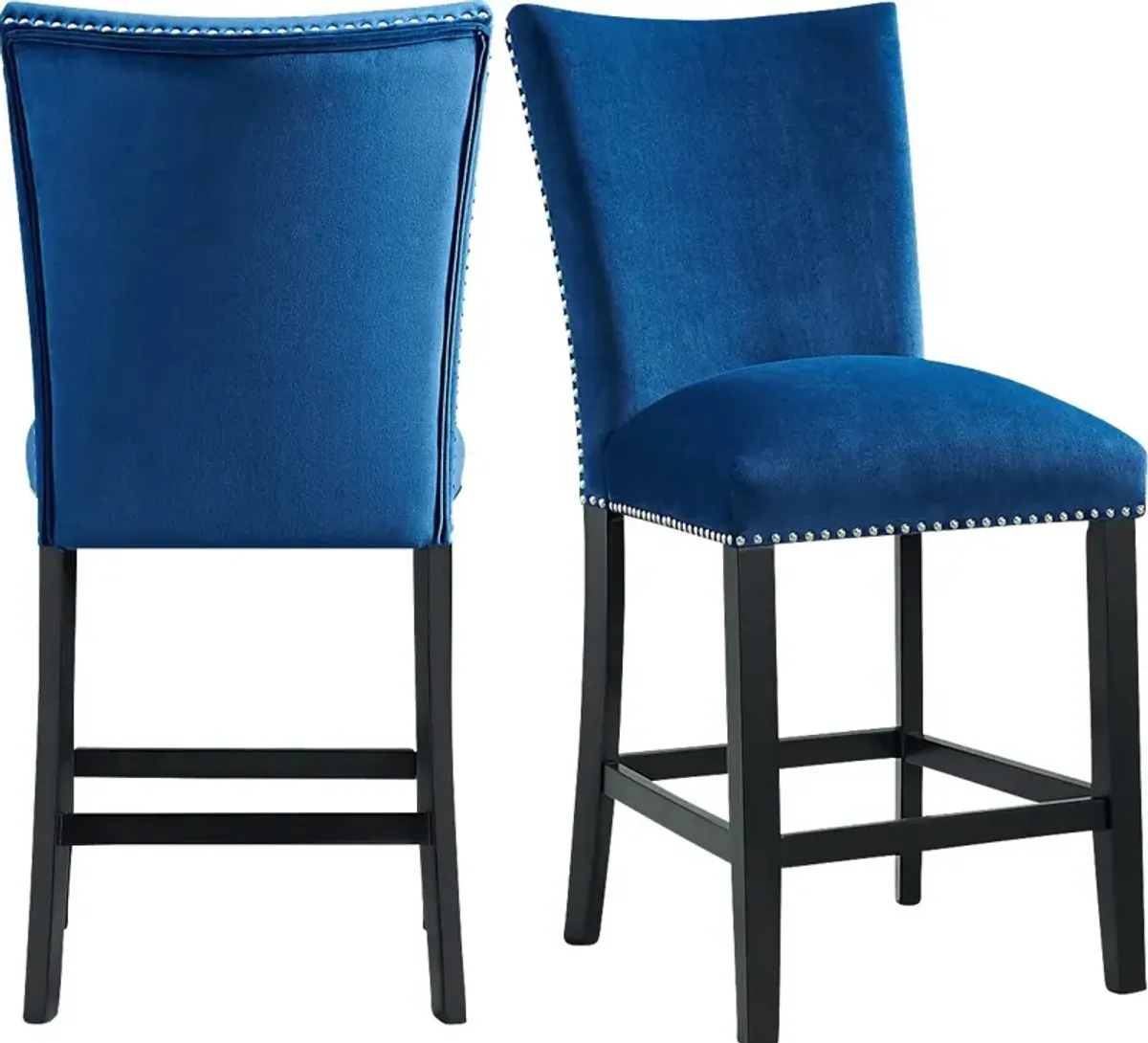 Kimlie Blue Counter Height Chair Set