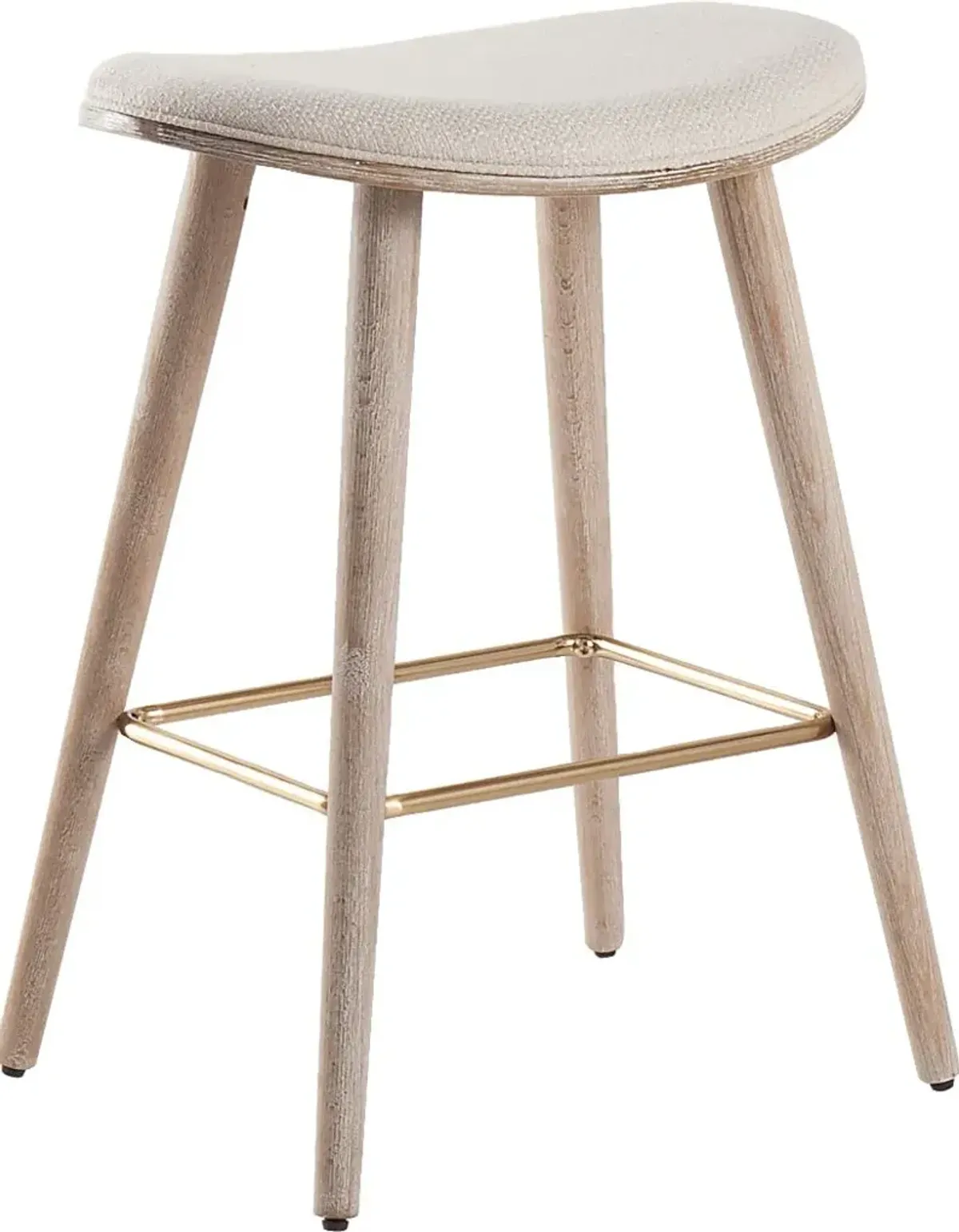 Nimblewill Beige Counter Height Stool, Set of 2