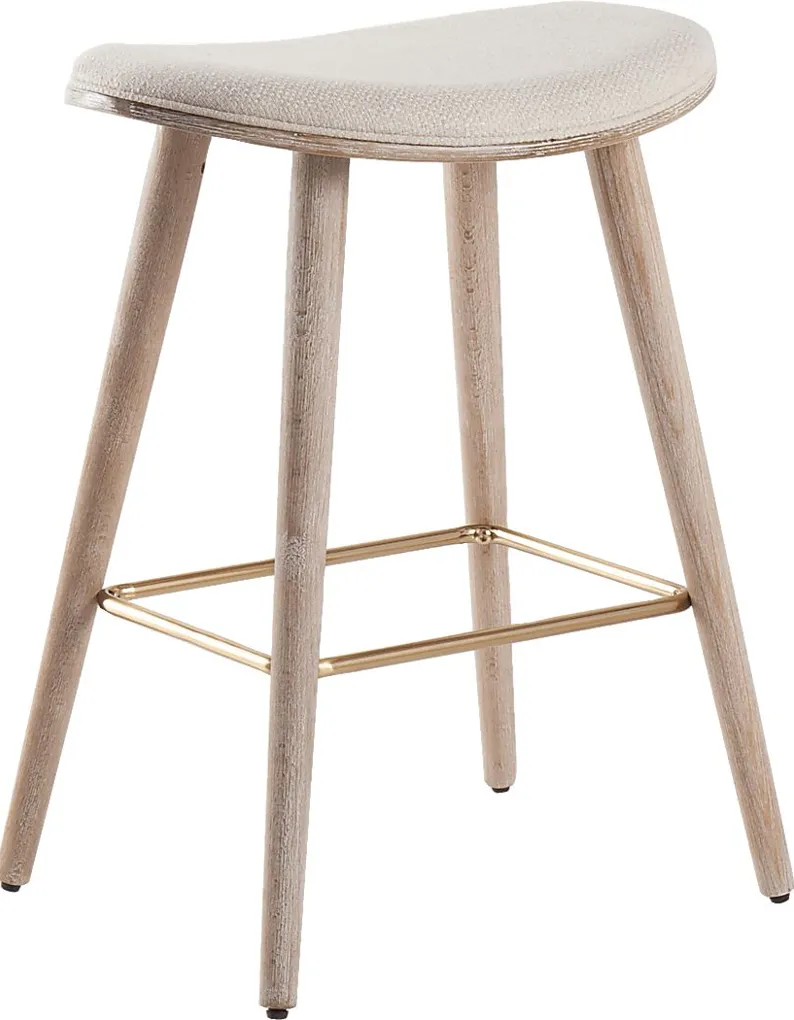 Nimblewill Beige Counter Height Stool, Set of 2