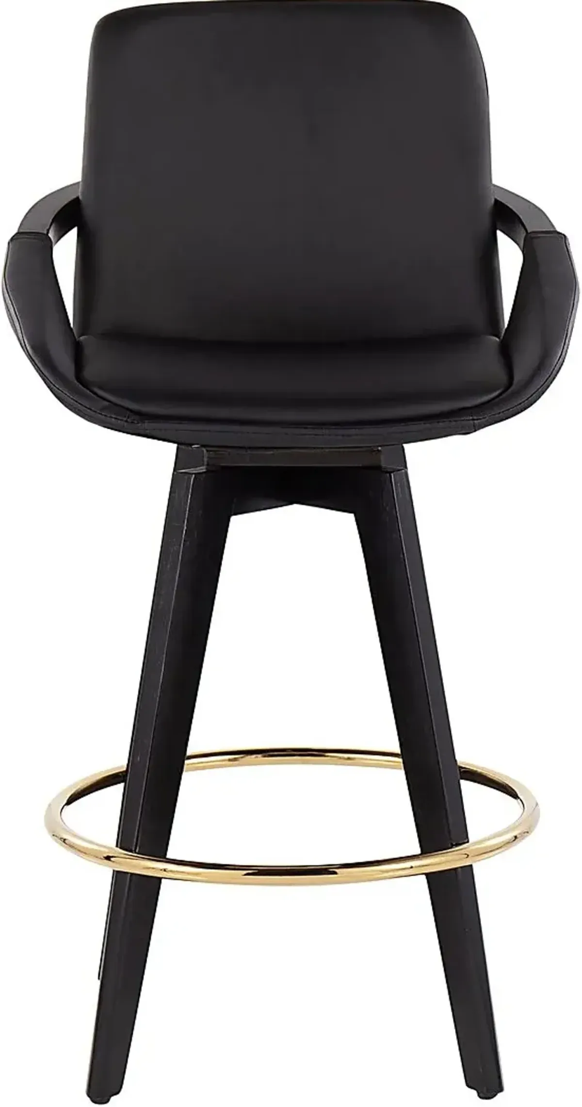 Everan I Black Counter Height Stool, Set of 2