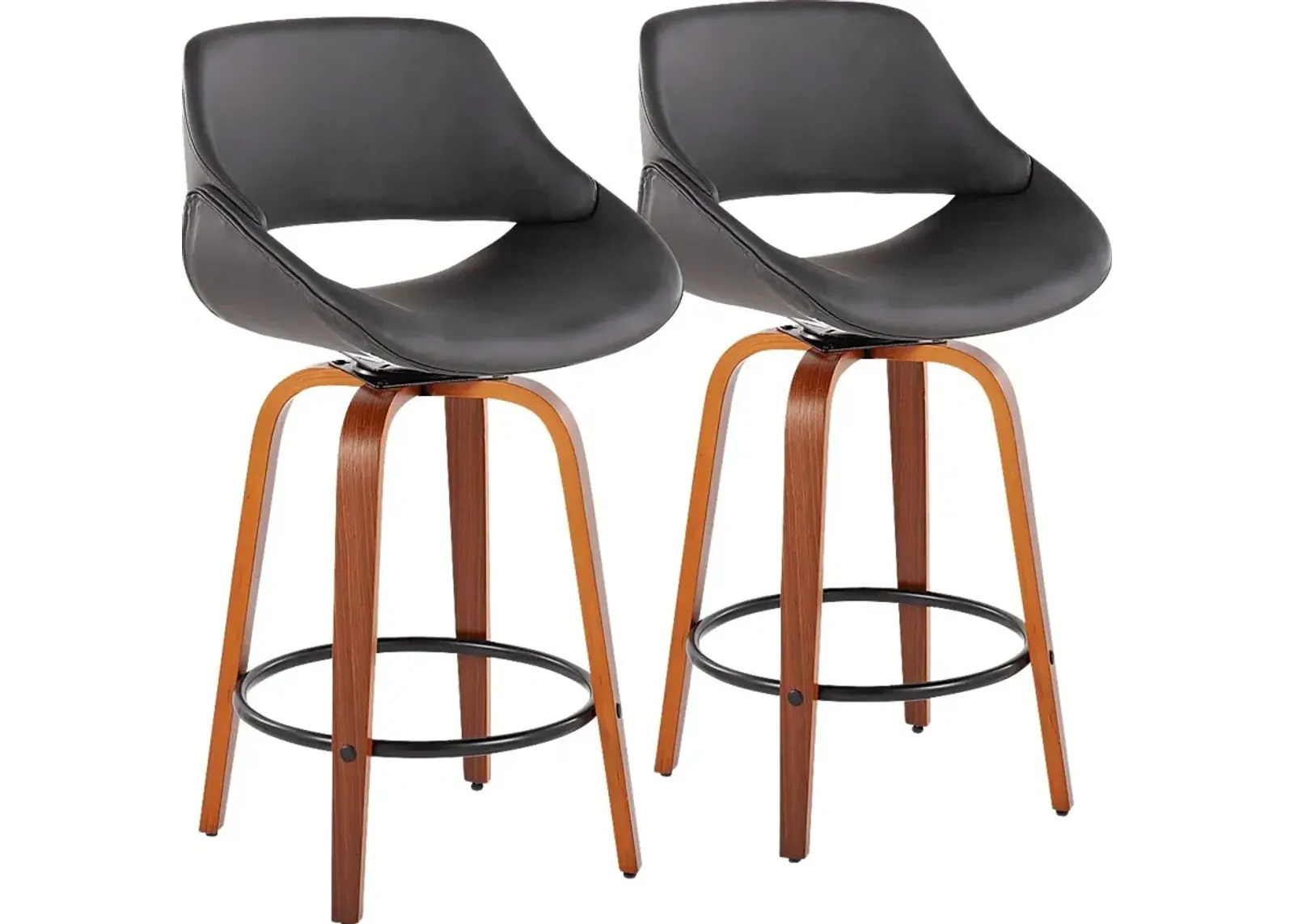 Inaran I Gray Counter Height Stool, Set of 2