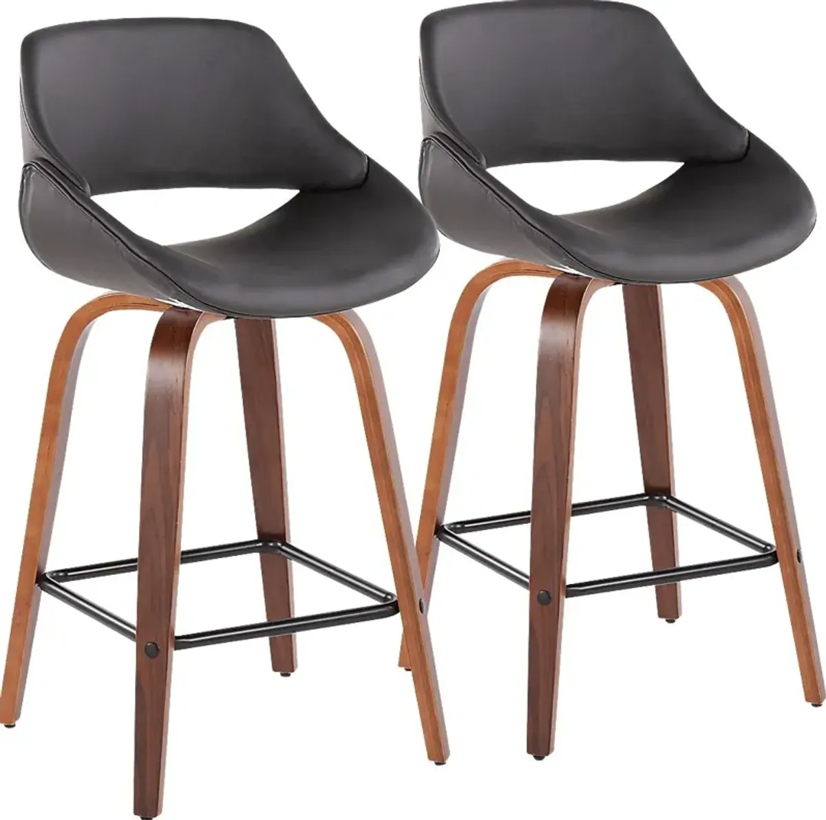 Irenor Gray Counter Height Stool, Set of 2