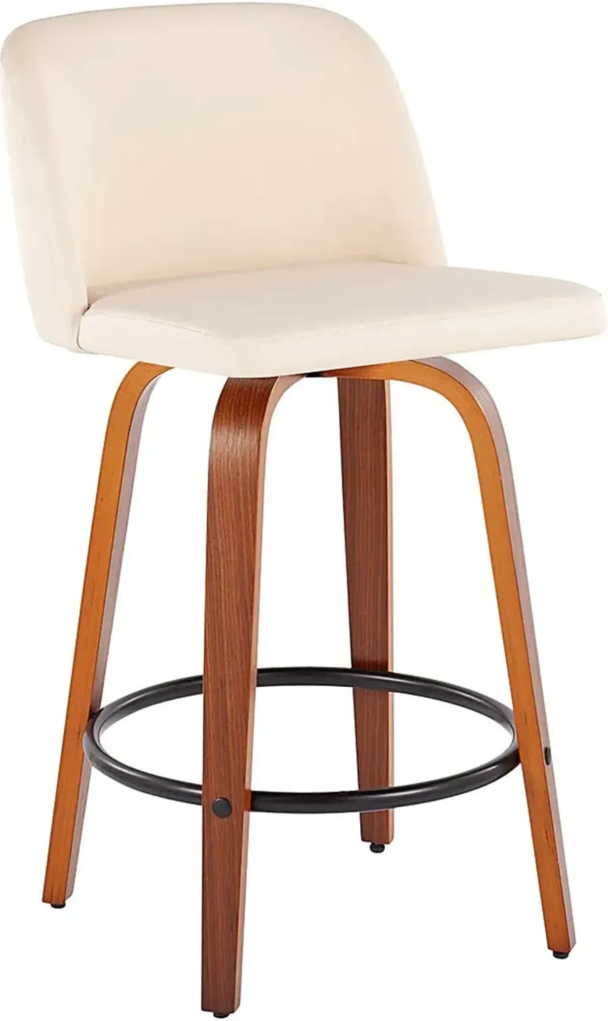 Elorena I Cream Counter Height Stool, Set of 2