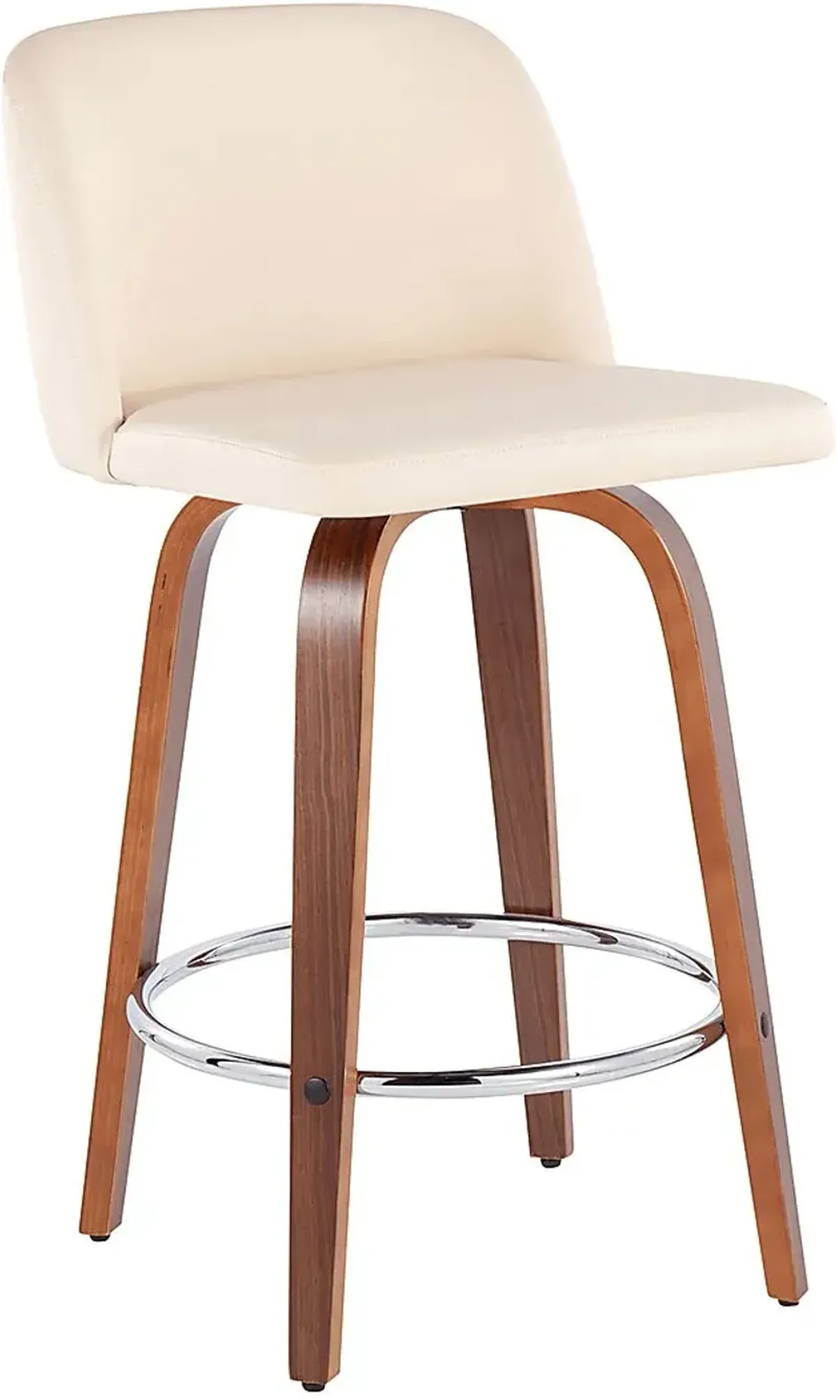 Elorena II Cream Counter Height Stool, Set of 2