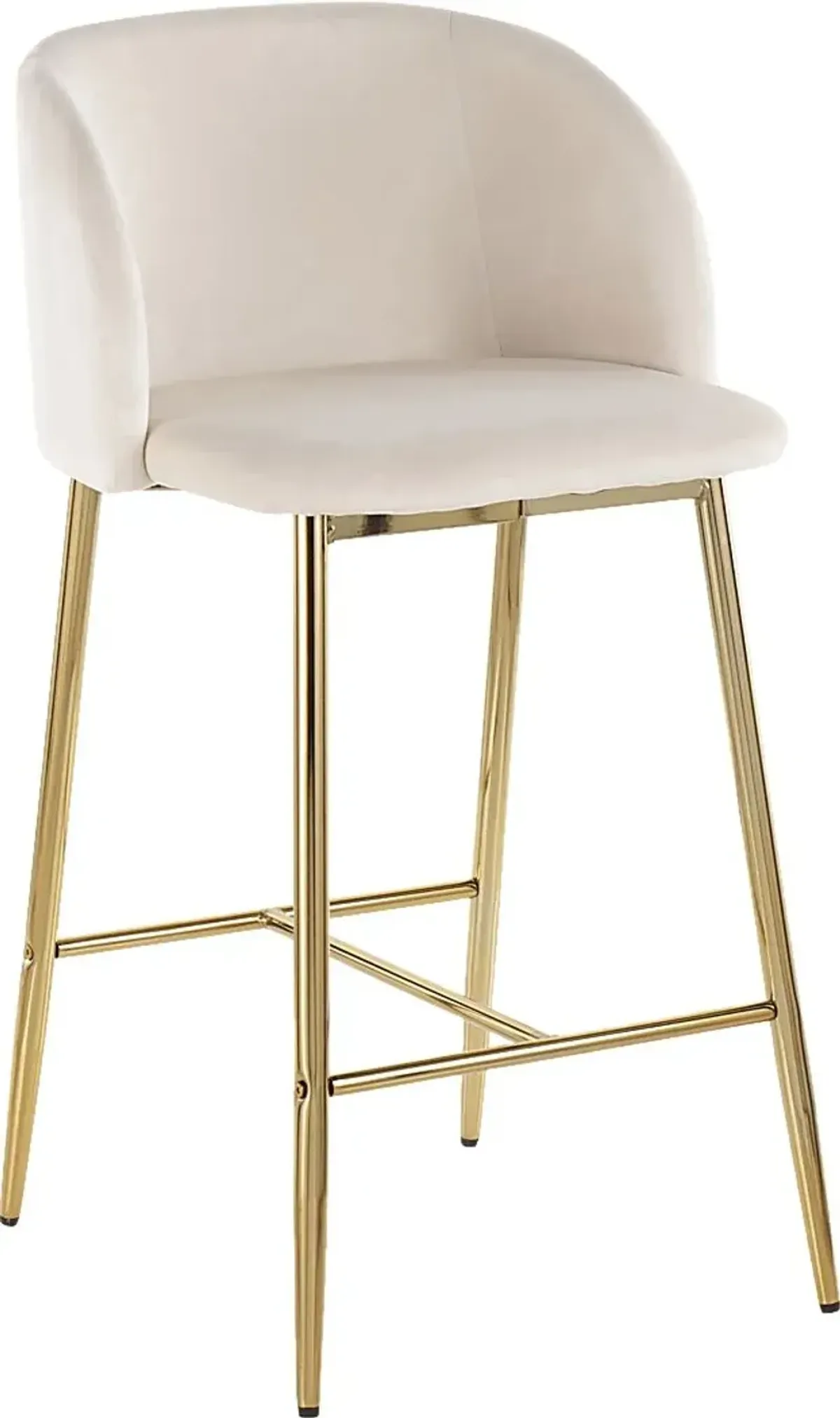 Fulham I Cream Counter Height Stool, Set of 2